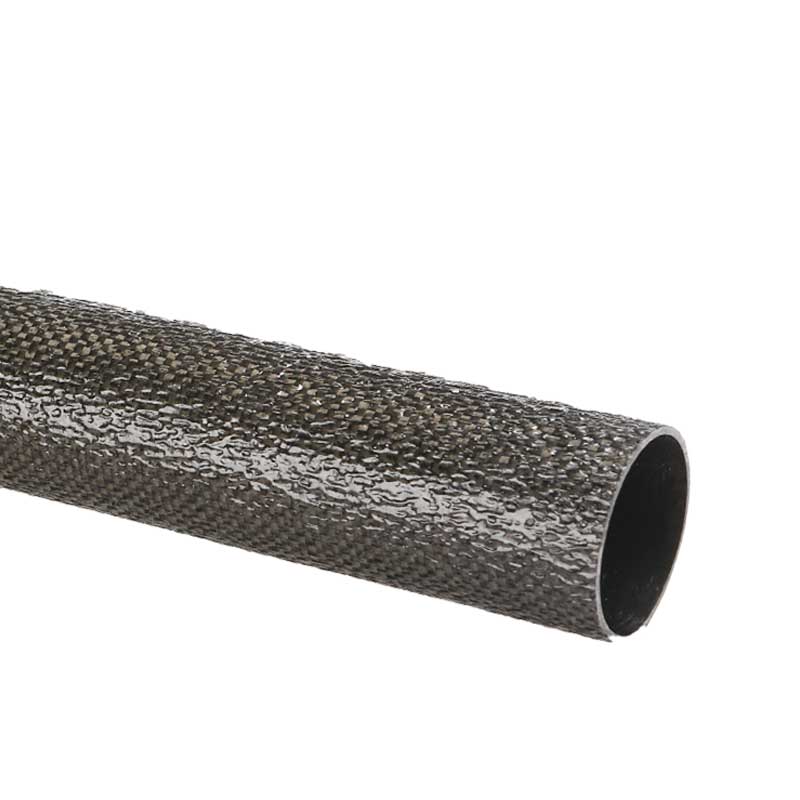 Tubo de fibra de carbono anti-riscos de alto padrão de superfície áspera